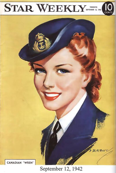 Woman in vintage poster