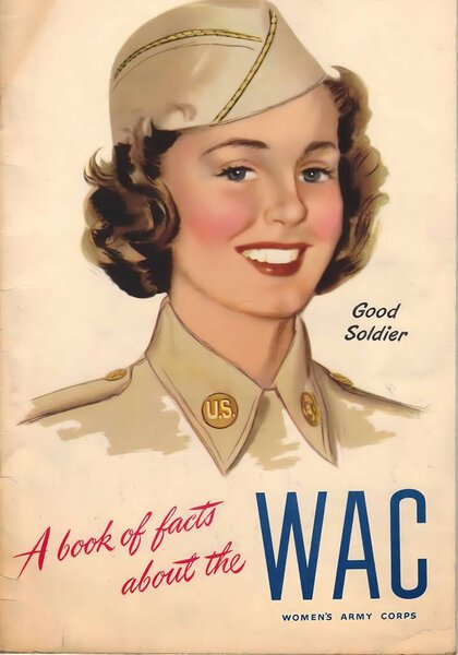 Woman in vintage poster