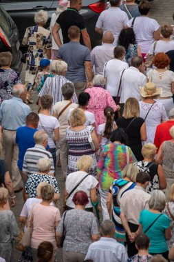 Wroclaw, POLAND - JUNE 20, 2019: Religious procession at Corpus Christi Day in Wroclaw, Poland