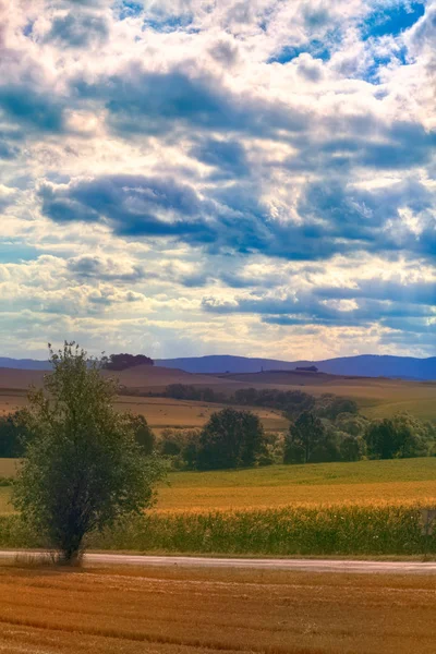 Gyönyörű táj Dél-Lengyelországban a közelben Klodzko — Stock Fotó