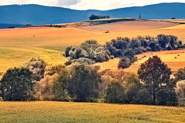 Wunderschöne Landschaft im südlichen Polen in der Nähe von klodzko — Stockfoto