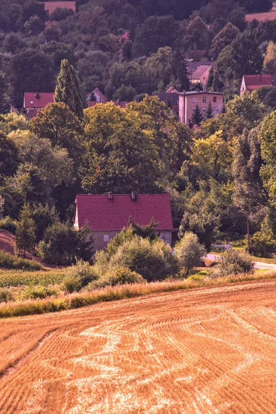 Mooi landschap in het zuiden van Polen in de buurt van Klodzko — Stockfoto