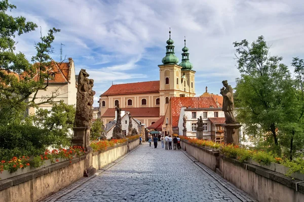 Praha, barokke replica van de Karelsbrug in Praag — Stockfoto