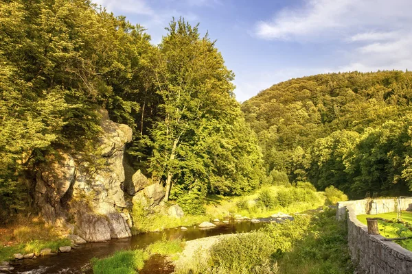 Wunderschöne Landschaft in Südpolen bei Swidnica — Stockfoto