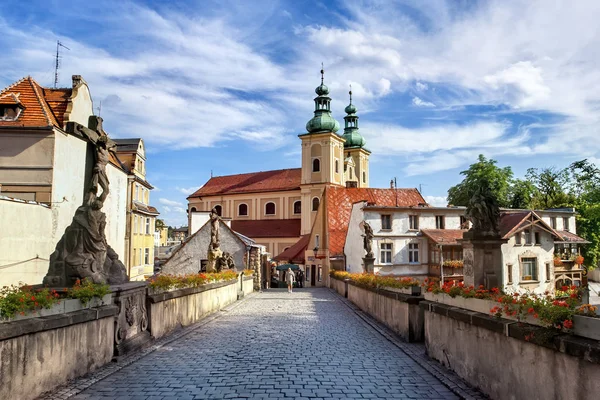 Praha, barokke replica van de Karelsbrug in Praag — Stockfoto