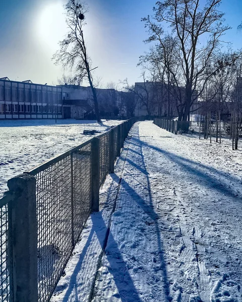 Horario de invierno en la ciudad — Foto de Stock