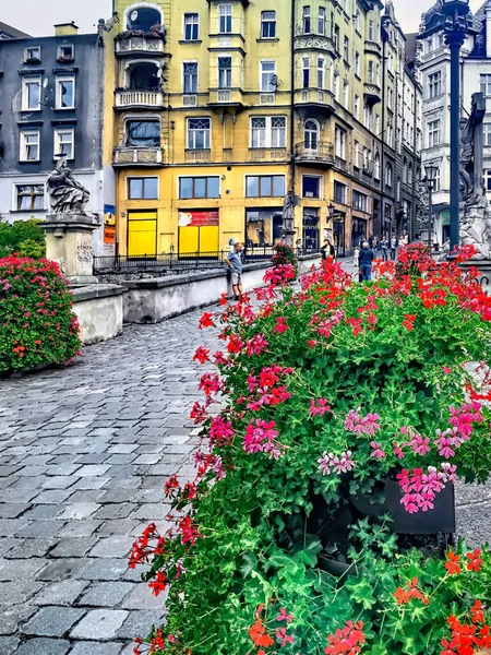 Klodzko, réplique baroque du pont Charles à Prague — Photo