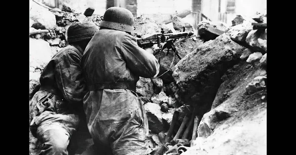 Batalha Monte Cassino 1944Battle Monte Cassino 1944 — Fotografia de Stock