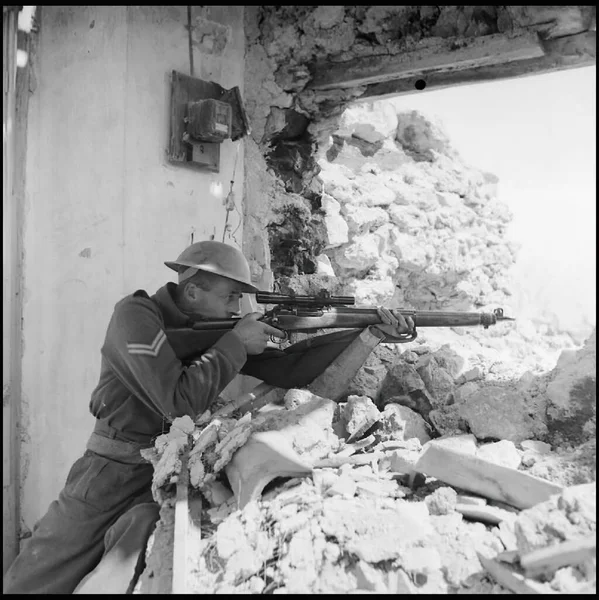 Battle Monte Cassino 1944Battle Monte Cassino 1944 — Stock Photo, Image