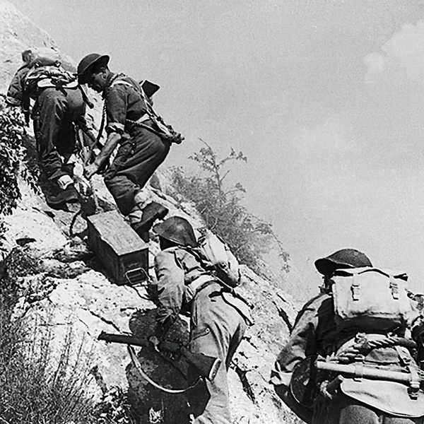 Battaglia Monte Cassino 1944Battaglia Monte Cassino 1944 — Foto Stock