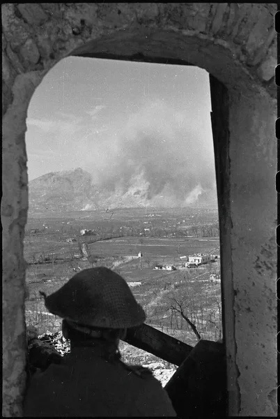 Batalha Monte Cassino 1944Battle Monte Cassino 1944 — Fotografia de Stock