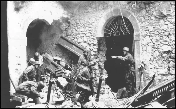 モンテカジノの戦い 1944年モンテカジノの戦い ストック画像