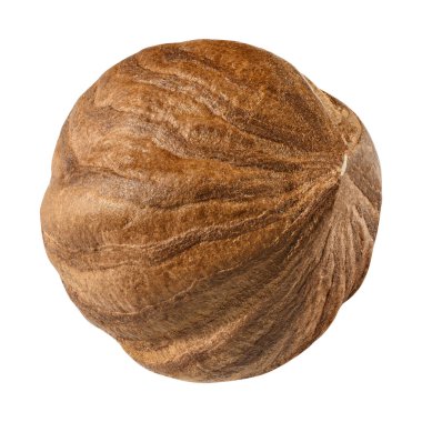 Fındık kabuğu olmadan closeup paket tasarım öğeleri izole. Beyaz arka plan üzerinde taze organik fındık. Somun makro. Koleksiyonu