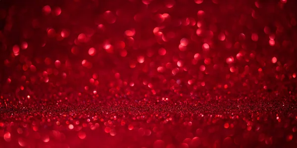 Rouge Bokeh forme ronde Fête des mères fond sombre avec des paillettes lumineuses Lumières pour la Saint-Valentin, 8 mars ou journée des femmes. Plan studio — Photo