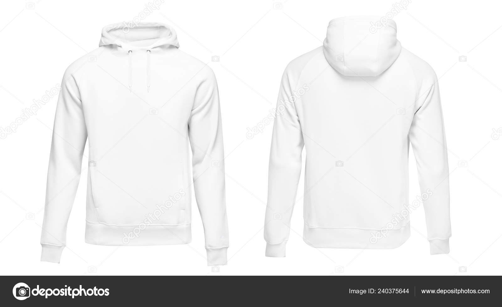 White male hoodie sweatshirt long sleeve with clipping path, mens hoody ...