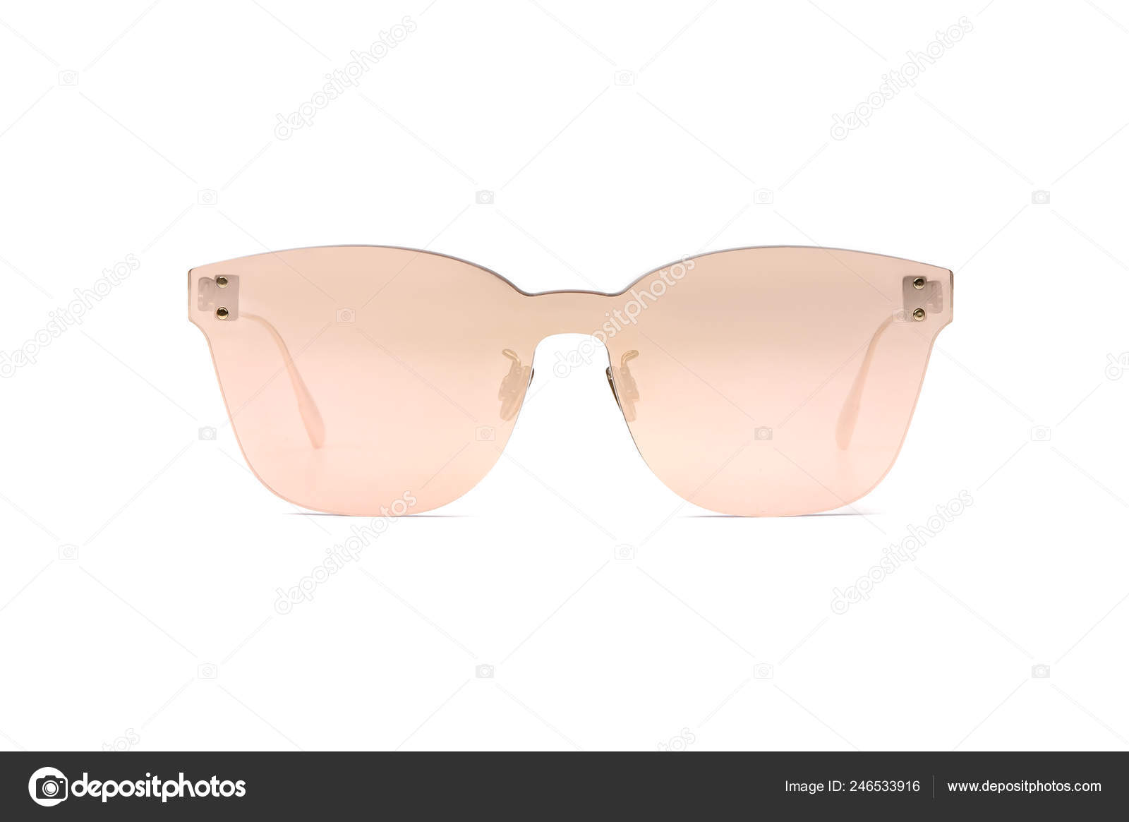 Download Gold Sunglasses With Mirror Lens Isolated On White Background Summer Eye Glasses Front View Mockup Stock Photo Image By C Ra33 246533916