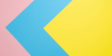 Düz pastel kağıt arka plan yatıyordu. Soyut renkli çizgi. Minimal kavram geometrik arka plan