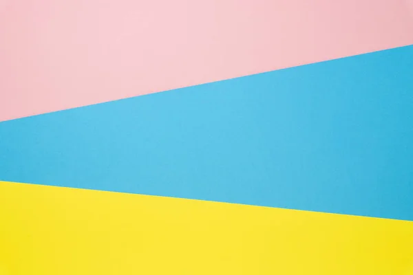 Plochá barva pozadí vícebarevného papíru z různých barev. Pohled shora — Stock fotografie