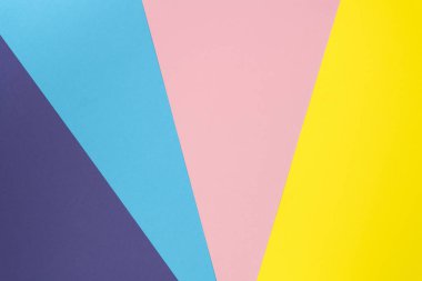 Pastel kağıt renginden yapılmış çok renkli arka plan. Tasarım için renkli arka plan yaratıcı düzeni. Düz yatıyordu