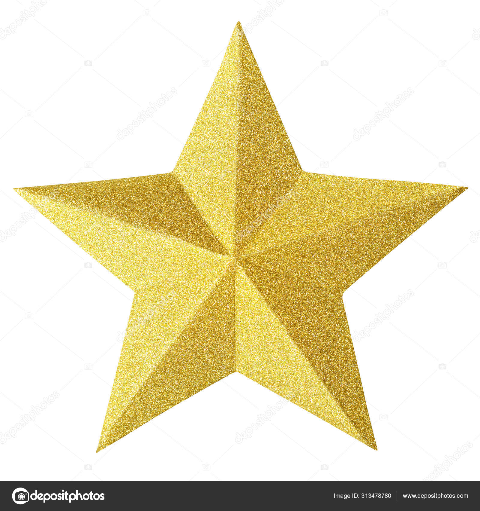 Gold Star Christmas Background