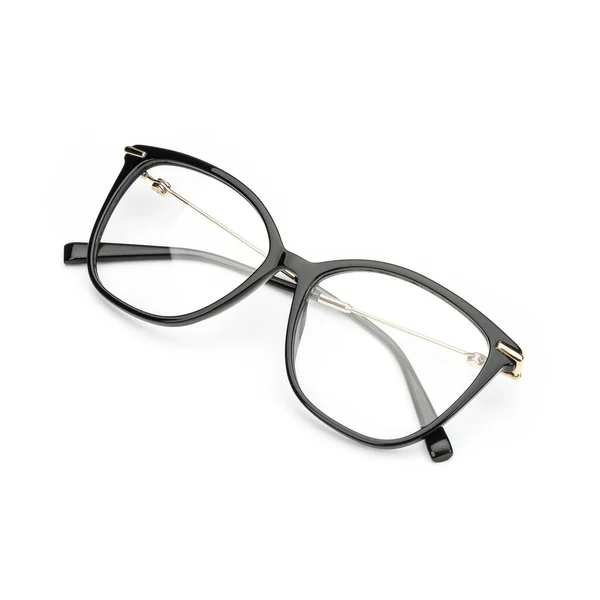 Czarne okulary odizolowane na białym tle — Zdjęcie stockowe