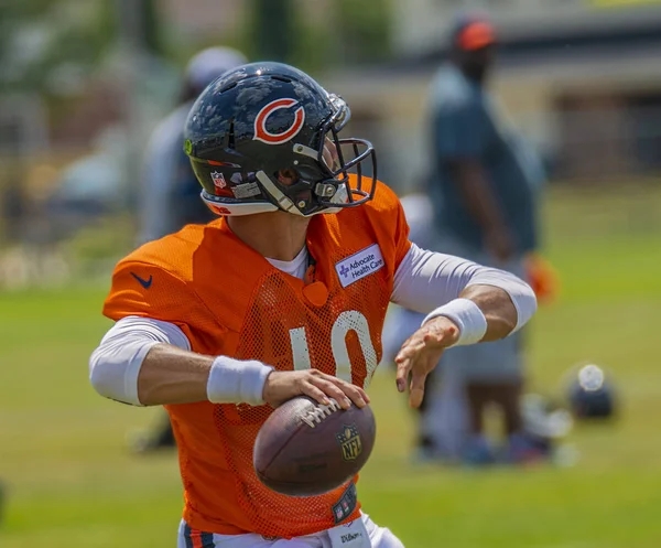 Bourbonnais Illinois Srpna 2018 Chicago Bears Výcvikový Tábor Mitch Trubinsky — Stock fotografie