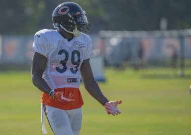 Eddie Jackson #39, Chicago Bears eğitim kampı, Bourbonnais, Illinois, 5 Ağustos 2019.