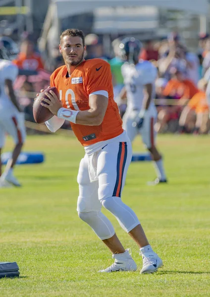 Mitch Trubisky Obóz Treningowy Chicago Bears Bourbonnais Illinois Sierpnia 2019 — Zdjęcie stockowe