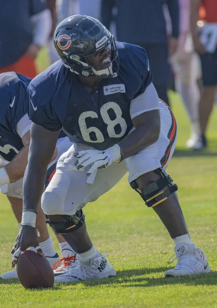 James Daniels Chicago Bears Training Camp Bourbonnais Illinois Agosto 2019 — Foto Stock