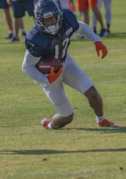 Allen Robinson Ottiene Pass Campo Allenamento Dei Chicago Bears Bourbonnais — Foto Stock