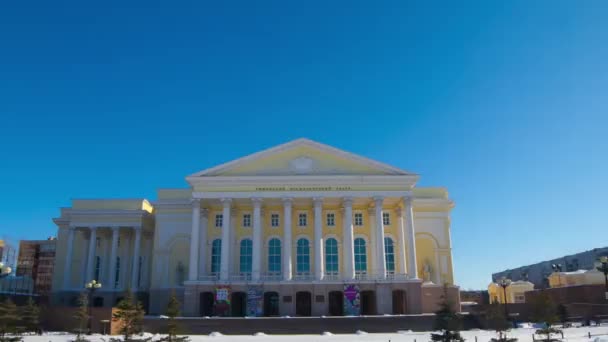 Hyperlapse vidéo d'un drame russe Théâtre à Tioumen 2 — Video