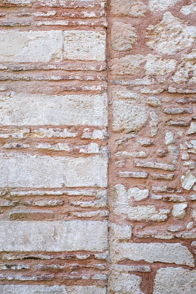 Каменная Стена Backgroundrustic Stone Wall Old Construction — стоковое фото