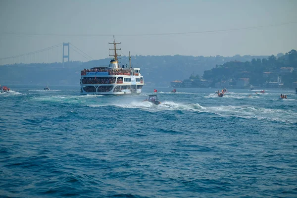 2018 Samsung Bosphorus Międzykontynentalna Pływanie Wyścigu Stambuł Pływanie Turcja 2018 — Zdjęcie stockowe