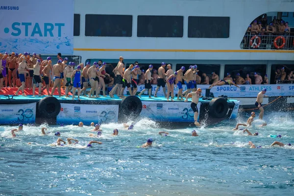2018 Samsung Bosphorus Cross Kontinentales Schwimm Rennen Istanbul Türkei 2018 — Stockfoto
