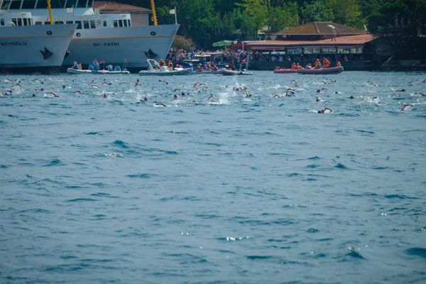 2018 Samsung Bosphorus Cross Continental Swimming Race Istambul Turquia 2018 — Fotografia de Stock