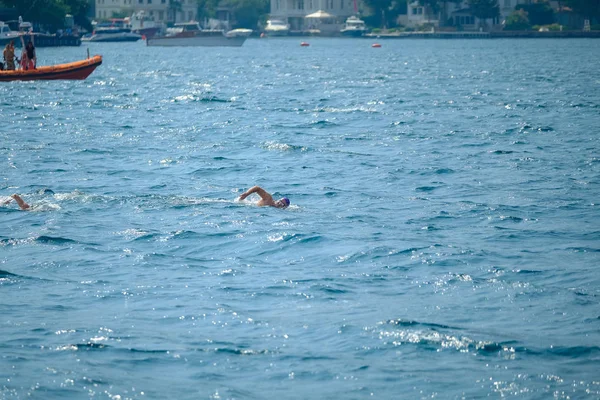 2018 Samsung Bosphorus Cross Continental Simning Race Istanbul Turkiet 2018 — Stockfoto