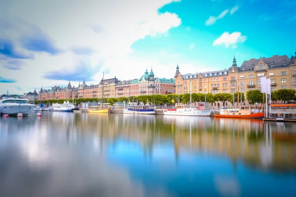 Панорамний Вид Старе Місто Швеції Стокгольмі Літніх — стокове фото
