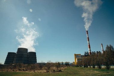 Barnaul şehrinde 3 numaralı termik santral, 3 Mayıs 2018.