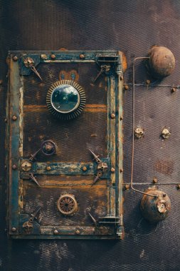 Steampunk tarzında Fantastik metal kapı