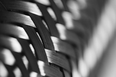 Metal tel örgü. Çelik doku. Arka plan. Şablon. Yakın çekim.