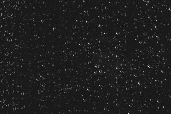 Yağmur Damlalarıyla Kirli Pencere Camı Yağmur Damlaları Ile Atmosferik Tek — Stok fotoğraf