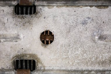 Yatay metalik gümüş doku. Arka plan. Şablon.