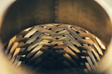 Metal hasır yüzey. Çelik doku. Şablon.