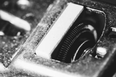 Otomatik parça yakın çekimden tek renkli detaylı arka plan görüntüsü.