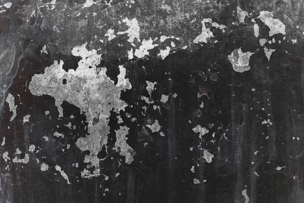 Obraz Tła Starej Szorstkiej Ścianie Pękniętą Czarną Farbą Zbliżenie Abstrakcyjny — Zdjęcie stockowe