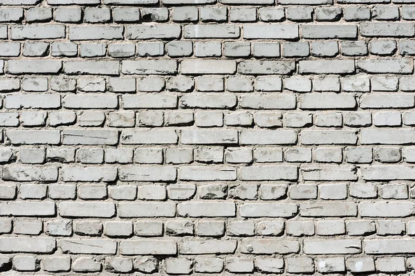 Oude Realistische Bakstenen Muur Gemaakt Van Witte Baksteen Wit Ongelijk — Stockfoto