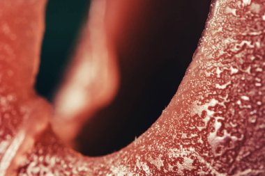 Kırmızı mum mum closeup güzel doku.