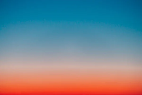 Predawn Clear Sky Red Horizon Blue Atmosphere Smooth Orange Blue — Stock Photo, Image