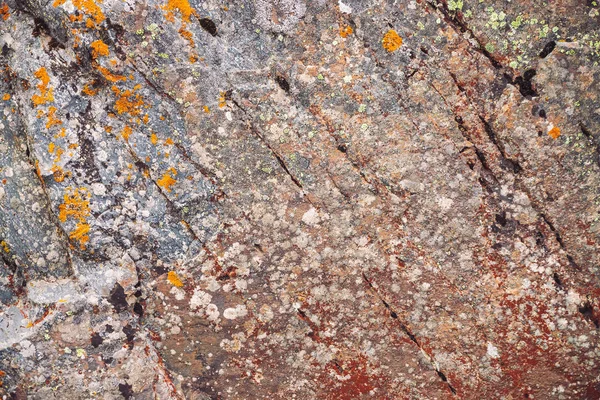 Ebene Aus Buntem Findling Makro Schöne Felsoberfläche Aus Nächster Nähe — Stockfoto