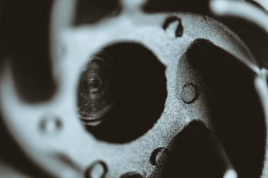 Otomatik bölüm yakın çekimarka plan resmi. Makro fotoğrafçılık.